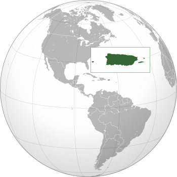 موقع پورتو ريكو Puerto Rico