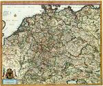 IMPERIUM ROMANO-GERMANICUM oder DEUTSCHLAND MIT SEINEN ANGRÄNTZENDEN KÖNIGREICHEN UND PROVINCIEN. Neulich entworffen und theils gezeichnet durch IULIUM REICHELT, Chur Pfaltz