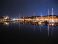 The Pohjoisranta at night.