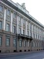 Façade of the Larger Marble Palace. For a night view see here.