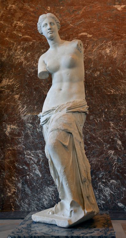 Venus de Milo on display at the Louvre