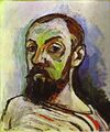 Self-Portrait in a Striped T-shirt 1906, Statens Museum for Kunst, كوپنهاگن ،الدنمارك