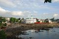 City Centre of Moroni, Capital of the Comores, with Central Mosque, Harbor Bay and the surrounding area. Photo by Sascha Grabow.