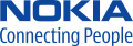 New slogan typeface (Nokia Sans font) introduced in 2005. Nokia Sans had been used by Nokia in products since 2002.[250]