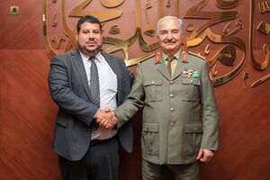 خليفة حفتر مع مسعود سليمان موسى ابريل 2024