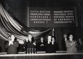 Ceaușescu and Josip Broz Tito at the Romanian-Yugoslav friendship meeting in Bucharest (1966)