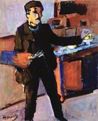 Self-portrait in studio, c.1903, oil on canvas, 42.2 × 34.6 cm, National Gallery of Australia