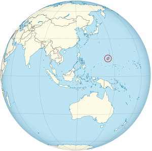 Location of گوام