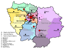 Traditional counties of the province of Île-de-France