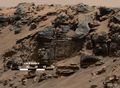 "Hidden Valley" water-related sedimentary deposits on Mars - Curiosity rover (August 7, 2014).