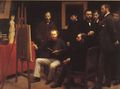 Un atelier aux Batignolles, 1870