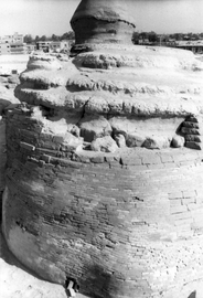 Rump of the Sphinx, with passage entrance at floor-level, c. 1980