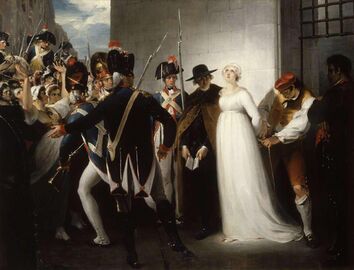 William Hamilton, Marie Antoinette Being Taken to Her Execution (1794)