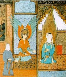 محمد وقت نزول الوحي.