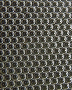 Equal spheres (gas bubbles) in a surface foam