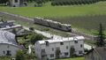 Vinschgau Railway train near Schluderns-Sluderno