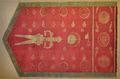 An early 19th century Ottoman Zulfiqar flag.