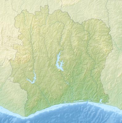 Location map Ivory Coast