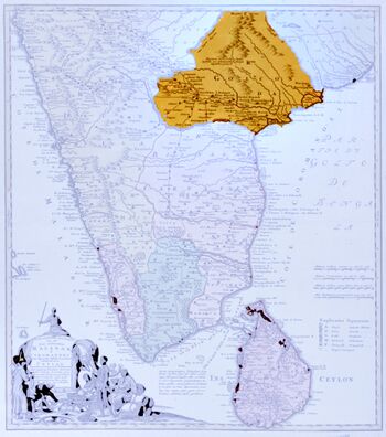 Golconda map published in 1733 Germany[3]
