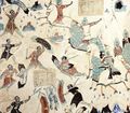 Depiction of the avadana story of Five Hundred Robbers. Cave 285, Western Wei.
