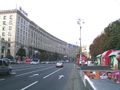 Khreschatyk, the best known street in Kiev.