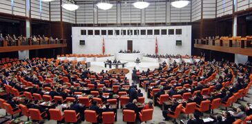 The General Assembly is the meeting place of the TBMM.