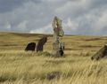 A megalith near the village of Safronov, Khakassia