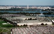 Southwesterly view (1998) with the Potomac River and Washington Monument in background