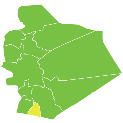 موقع ناحية الغارية في محافظة السويداء.