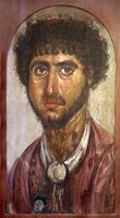 پورتريه مومياء لرجل، القرن الأول، المعهد المشرقي، شيكاغو.