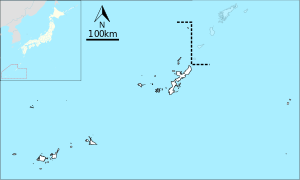 Territory controlled by USCAR 1955–1972.
