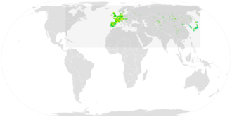 Carrion Crow ebird data map.png