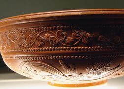 Finely decorated Gallo-Roman terra sigillata bowl