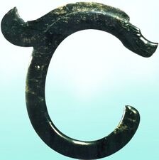 Jade dragon of the Hongshan culture (4700 BC – 2900 BC) found in Ongniud, Chifeng