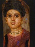 پورتريه مومياء لامرأة، من هوارة، 75–100 م، گيتي ڤيلا