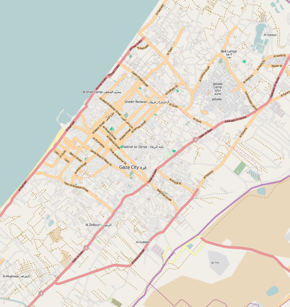 ملف:Location map Gaza.png