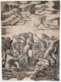Galatea, engraving after the fresco in the Villa Farnesina
