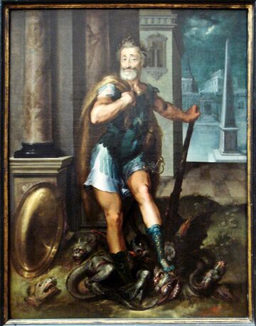 Portrait d'Henri IV en Hercule terrassant l'hydre de Lerne, c. 1600, Louvre Museum