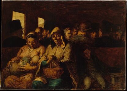 Le Wagon de troisième classe (عربة الدرجة الثالثة)، 1864.