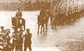 22 فبراير 1918 الكتيبة 38 من الفيلق اليهودي تسير في عرض في شوارع لندن.