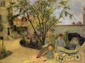 حديقة في ڤوجيرار, أو أسرة الرسام في حديقة على شارع گارسل, (1881)