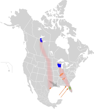 Grus americana map.svg