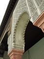 نقوش علي جدران المسجد من الداخل