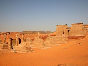 The Wadi es-Sebua Temple by Dennis G. Jarvis.jpg