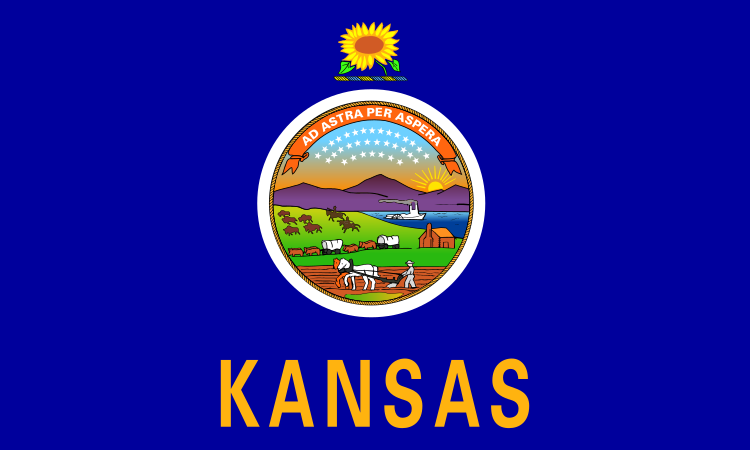 ملف:Flag of Kansas.svg