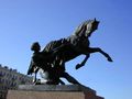 A horse tamer on the Anichkov Bridge by Peter Clodt von Jürgensburg