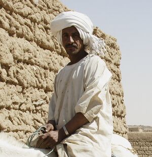 Man and his donkey in Dar al-Manasir (cropped).jpg