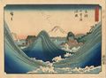 Hiroshige, Rough Sea at Shichirigahama in Sagami Province, 1852.jpg