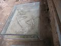 One of the skeletons which were found in Shadiyakh, Nishapur. It is kept in a glass box at the original place.
