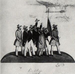 Costache Petrescu - Grupul de manifestanti pentru revolutie la 1848.jpg